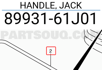 Suzuki 8993161J01 HANDLE, JACK