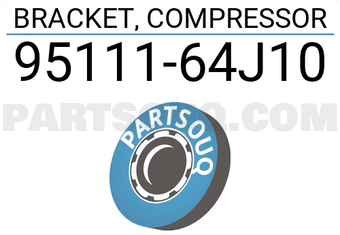 Suzuki 9511164J10 BRACKET, COMPRESSOR