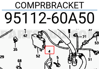 Suzuki 9511260A50 COMPRBRACKET