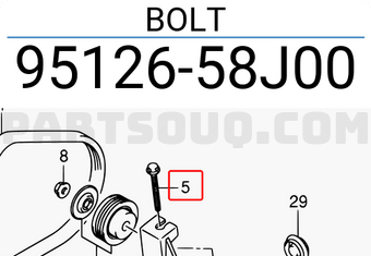 Suzuki 9512658J00 BOLT