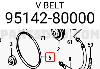 Suzuki 9514280000 V BELT
