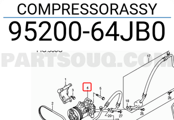 Suzuki 9520064JB0 COMPRESSORASSY