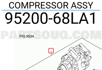 Suzuki 9520068LA1 COMPRESSOR ASSY