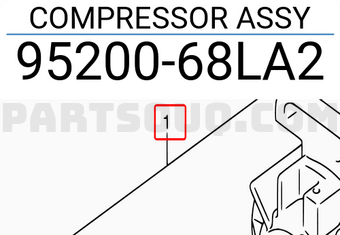Suzuki 9520068LA2 COMPRESSOR ASSY