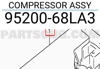 Suzuki 9520068LA3 COMPRESSOR ASSY