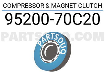 Suzuki 9520070C20 COMPRESSOR & MAGNET CLUTCH