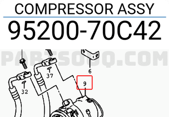 Suzuki 9520070C42 COMPRESSOR ASSY