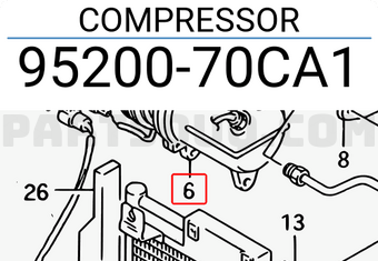 Suzuki 9520070CA1 COMPRESSOR