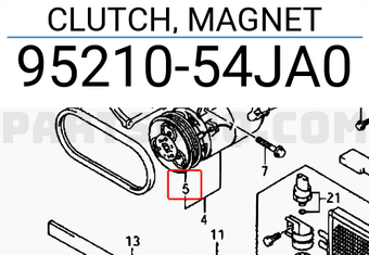 Suzuki 9521054JA0 CLUTCH, MAGNET