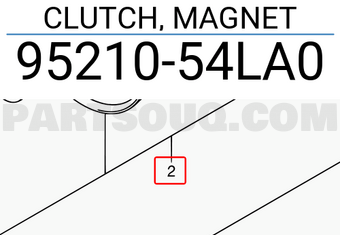 Suzuki 9521054LA0 CLUTCH, MAGNET