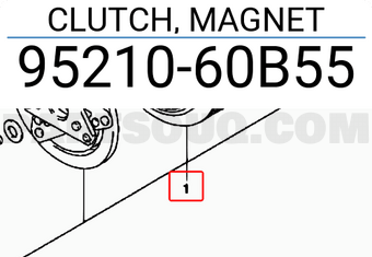 Suzuki 9521060B55 CLUTCH, MAGNET