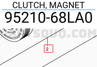 Suzuki 9521068LA0 CLUTCH, MAGNET