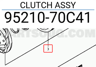 Suzuki 9521070C41 CLUTCH ASSY