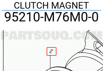 Suzuki 95210M76M00 CLUTCH MAGNET