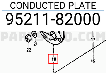 Suzuki 9521182000 CONDUCTED PLATE