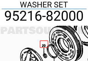 Suzuki 9521682000 WASHER SET