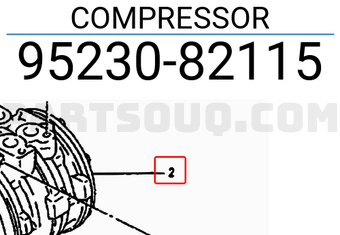 Suzuki 9523082115 COMPRESSOR