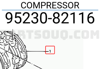 Suzuki 9523082116 COMPRESSOR