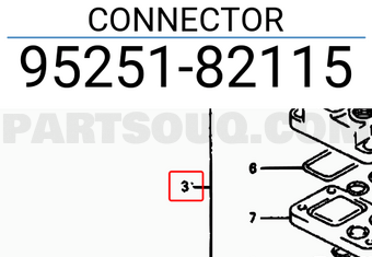 Suzuki 9525182115 CONNECTOR