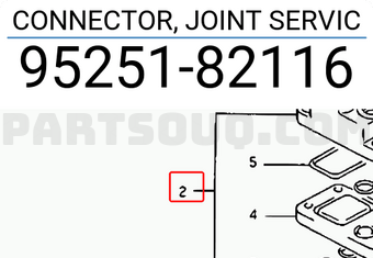 Suzuki 9525182116 CONNECTOR, JOINT SERVIC