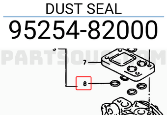 Suzuki 9525482000 DUST SEAL