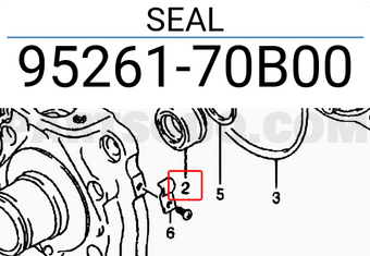 Suzuki 9526170B00 SEAL