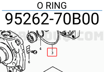 Suzuki 9526270B00 O RING