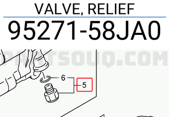 Suzuki 9527158JA0 VALVE, RELIEF