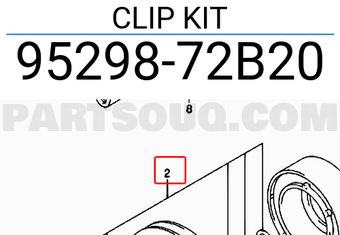 Suzuki 9529872B20 CLIP KIT