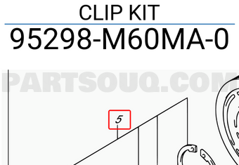 Suzuki 95298M60MA0 CLIP KIT