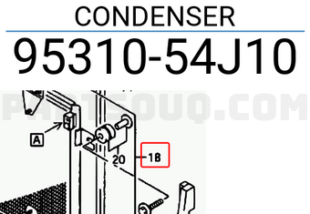 Suzuki 9531054J10 CONDENSER