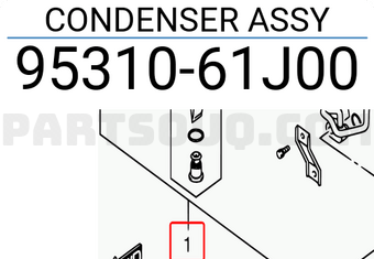 Suzuki 9531061J00 CONDENSER ASSY