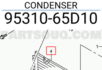 Suzuki 9531065D10 CONDENSER