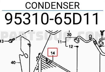 Suzuki 9531065D11 CONDENSER
