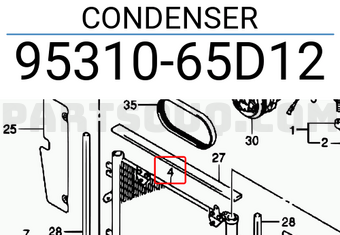 Suzuki 9531065D12 CONDENSER