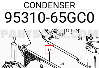Suzuki 9531065GC0 CONDENSER