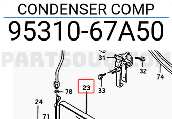 Suzuki 9531067A50 CONDENSER COMP