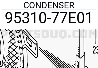 Suzuki 9531077E01 CONDENSER