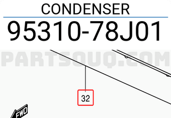 Suzuki 9531078J01 CONDENSER