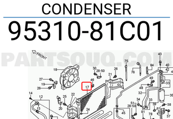 Suzuki 9531081C01 CONDENSER