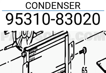 Suzuki 9531083020 CONDENSER