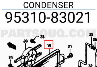 Suzuki 9531083021 CONDENSER