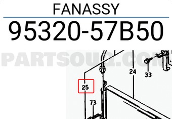 Suzuki 9532057B50 FANASSY