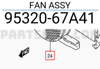Suzuki 9532067A41 FAN ASSY