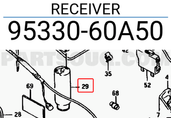 Suzuki 9533060A50 RECEIVER