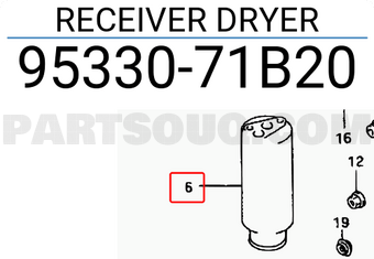 Suzuki 9533071B20 RECEIVER DRYER
