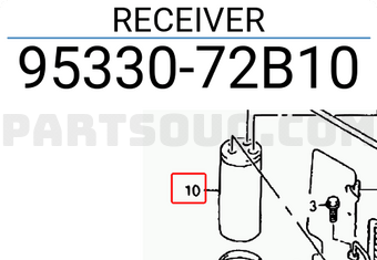 Suzuki 9533072B10 RECEIVER