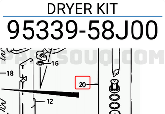 Suzuki 9533958J00 DRYER KIT