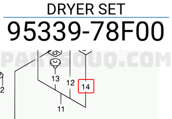 Suzuki 9533978F00 DRYER SET