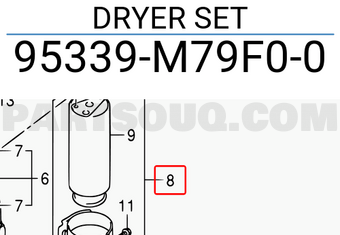 Suzuki 95339M79F00 DRYER SET